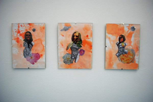 collage, aukse, flowers, dissociation